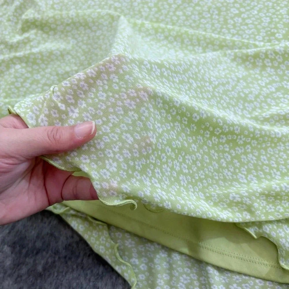 AE American Eagle Babydoll Mini Mesh Dress - Picture 9 of 13